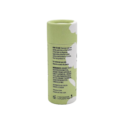 Erleia Travel-Friendly Lotion Bar — Vegan, Cruelty-Free, Plastic-Free, Unscented
