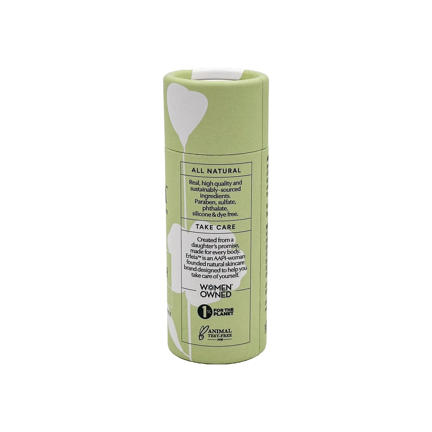 Erleia Travel-Friendly Lotion Bar — Vegan, Cruelty-Free, Plastic-Free, Unscented