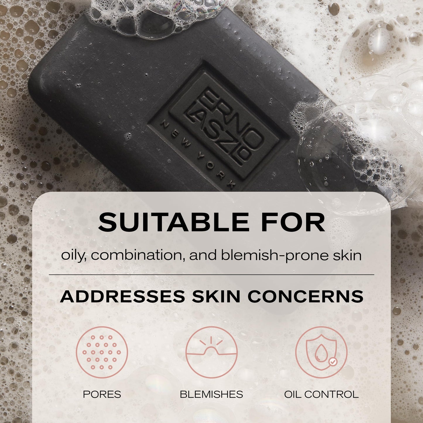 Erno Laszlo Sea Mud Deep Cleansing Bar with Dead Sea Mud & Charcoal | For Oily, Blemish-Prone Skin – 3.4 oz