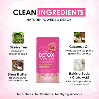 Esha Braid N Slay Detox Powder – Scalp Cleanser for Braids, Locs & Twists | 340g Pineapple