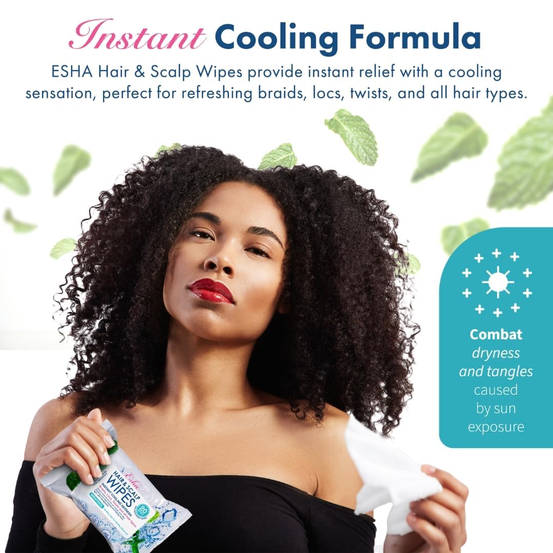 Esha Detox Kit: Hair & Scalp Wipes + Grapefruit Detox Powder for Scalp Cleanse & Buildup Care