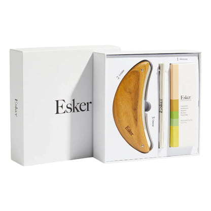 Esker Limited Edition Body Plane Set — Lymphatic Drainage Massager + Luxury Firming Oil | Vegan & Cruelty-Free Gift Set