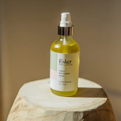 ESKER Scent-Free Clarifying Body Oil for Sensitive Skin | Vegan & Cruelty-Free (4 oz)