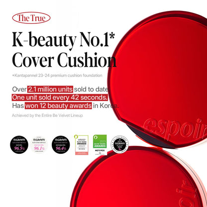 Espoir Be Velvet Cushion Foundation #28.5 Ginger Olive | Long-Lasting Color + Velvet Finish