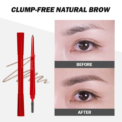 Espoir The Brow Balance Pencil #6 Light Taupe | Triangular Eyebrow Pencil for Precise, Clump-Free Definition