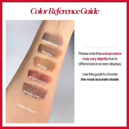Espoir The Brow Color Fixing Cara Taupe #2 – Non-Clumping, Smudge-Proof Eyebrow Mascara