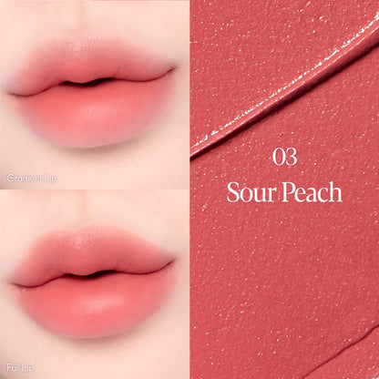 Espoir Couture Lip Tint Fitting Blur #3 Sour Peach | Smudge-Proof Lip Stain, Lightweight Matte Finish, Vegan Korean Makeup 0.14 oz