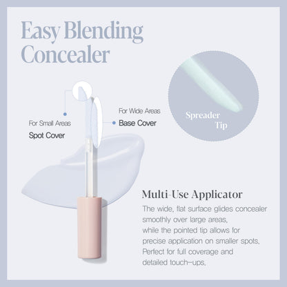 Espoir Easy Blending Concealer #4 Minty Green – Seamless Coverage & Easy Blend for Daily Use