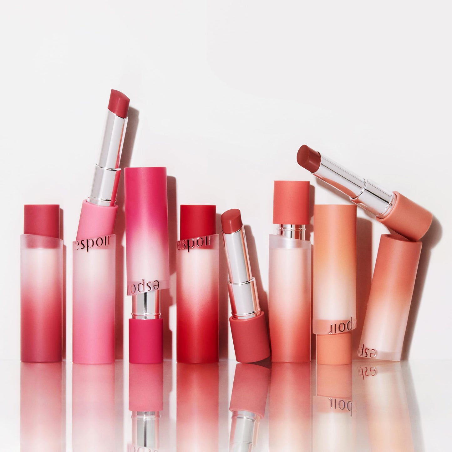 Espoir Lipstick Nowear Volume Matte #4 Red-y Set Go | Airy Velvet Matte, Long-Lasting Color, Creamy Texture, Cruelty-Free Korean Lip Makeup 0.1 oz