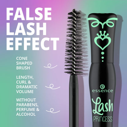 essence Lash Princess Holiday Gift Set – 4 Vegan, Cruelty-Free Mascaras (False Lash Effect, Waterproof, Primer, Curl & Volume)