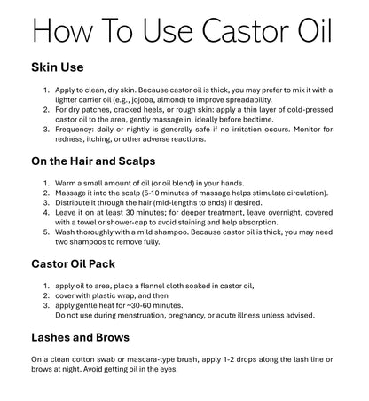 Essentially KateS Castor Oil 16 Fl Oz – USDA Organic, Cold-Pressed, Amber Glass Bottle