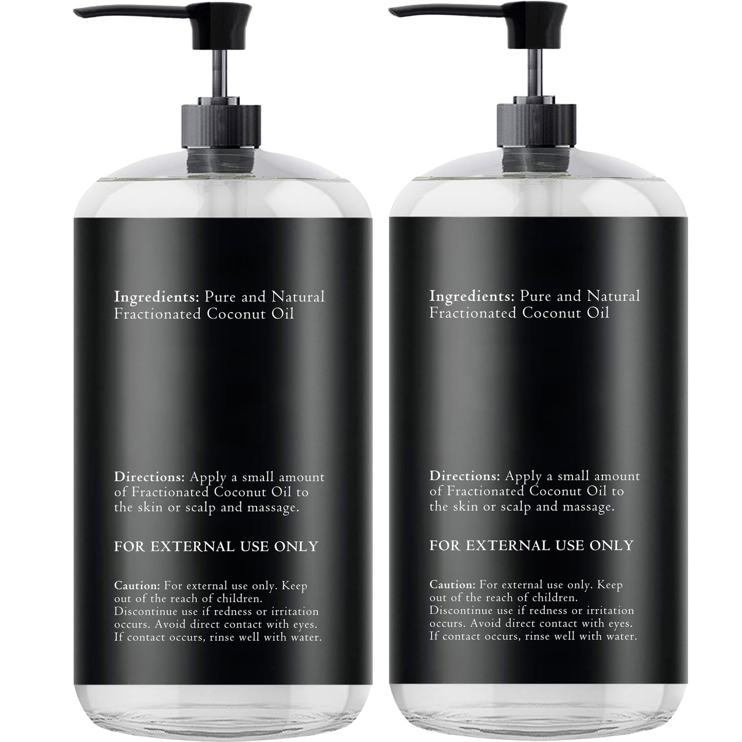 Essentially KateS Fractionated Coconut Oil 2x16 oz Pack (33.8 fl oz) No Scent – Carrier Oil for Essential Oils