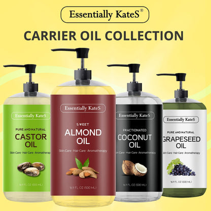 Essentially KateS Sweet Almond Oil – 33.8 Fl Oz (Pack of 2) | 100% Pure & Natural