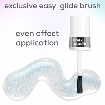 essie Nail Art Studio Special Effects Polish – Bikini Snapped (Riviera Rush Blue Shimmer) 0.46 fl oz