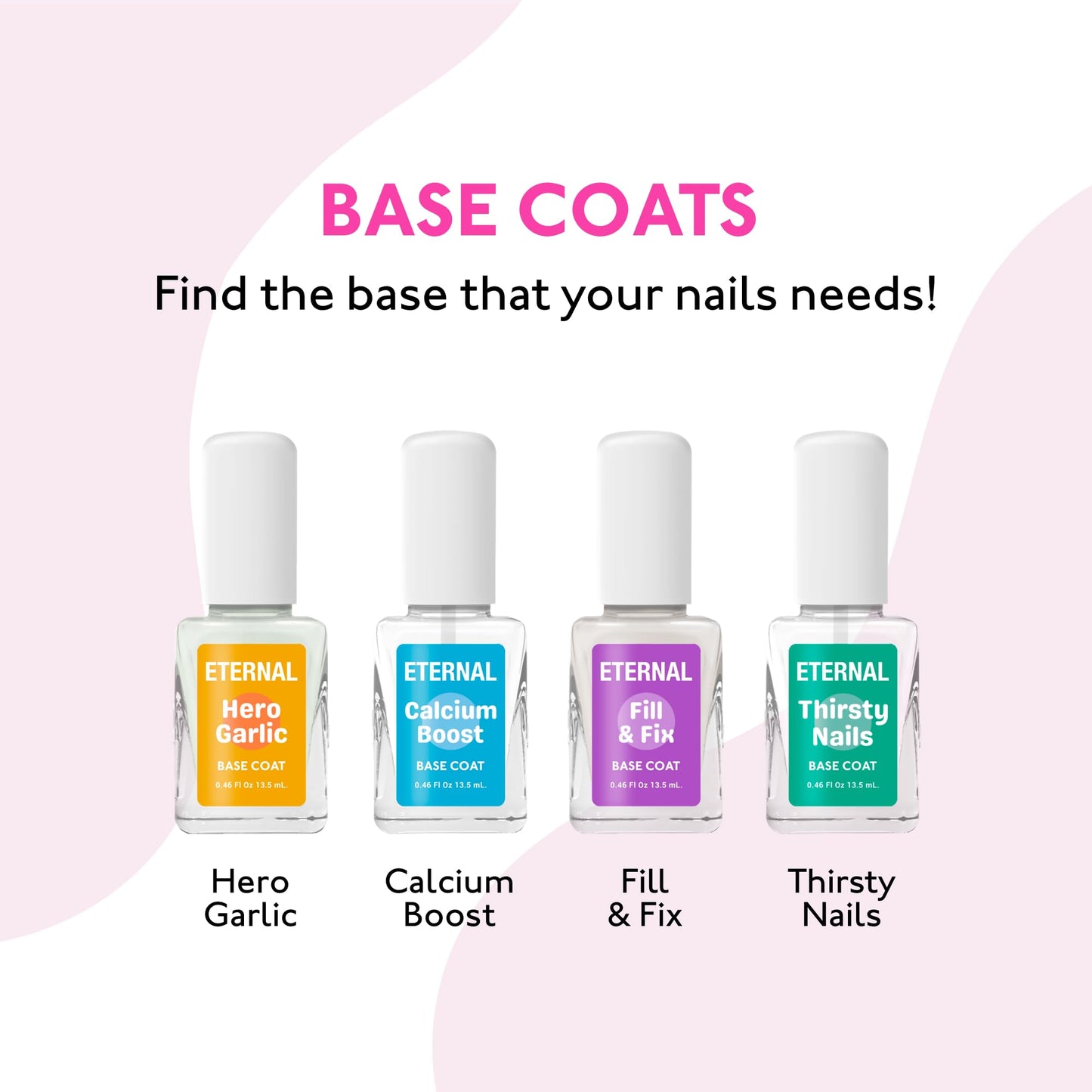 Eternal Garlic Base Coat – Strengthening Nail Base Coat with Garlic Extract
