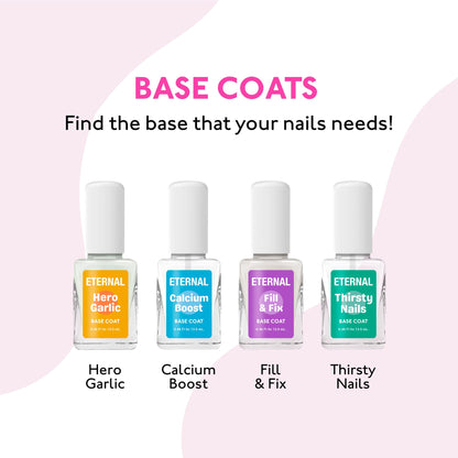 Eternal Garlic Base Coat – Strengthening Nail Base Coat with Garlic Extract