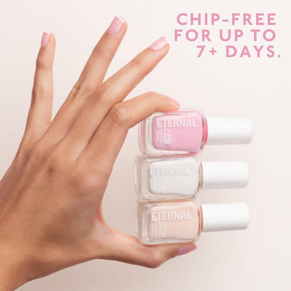 Eternal White Nail Polish Set – OH LA LA (5-Piece), Non-Toxic, Quick-Dry, Made in USA