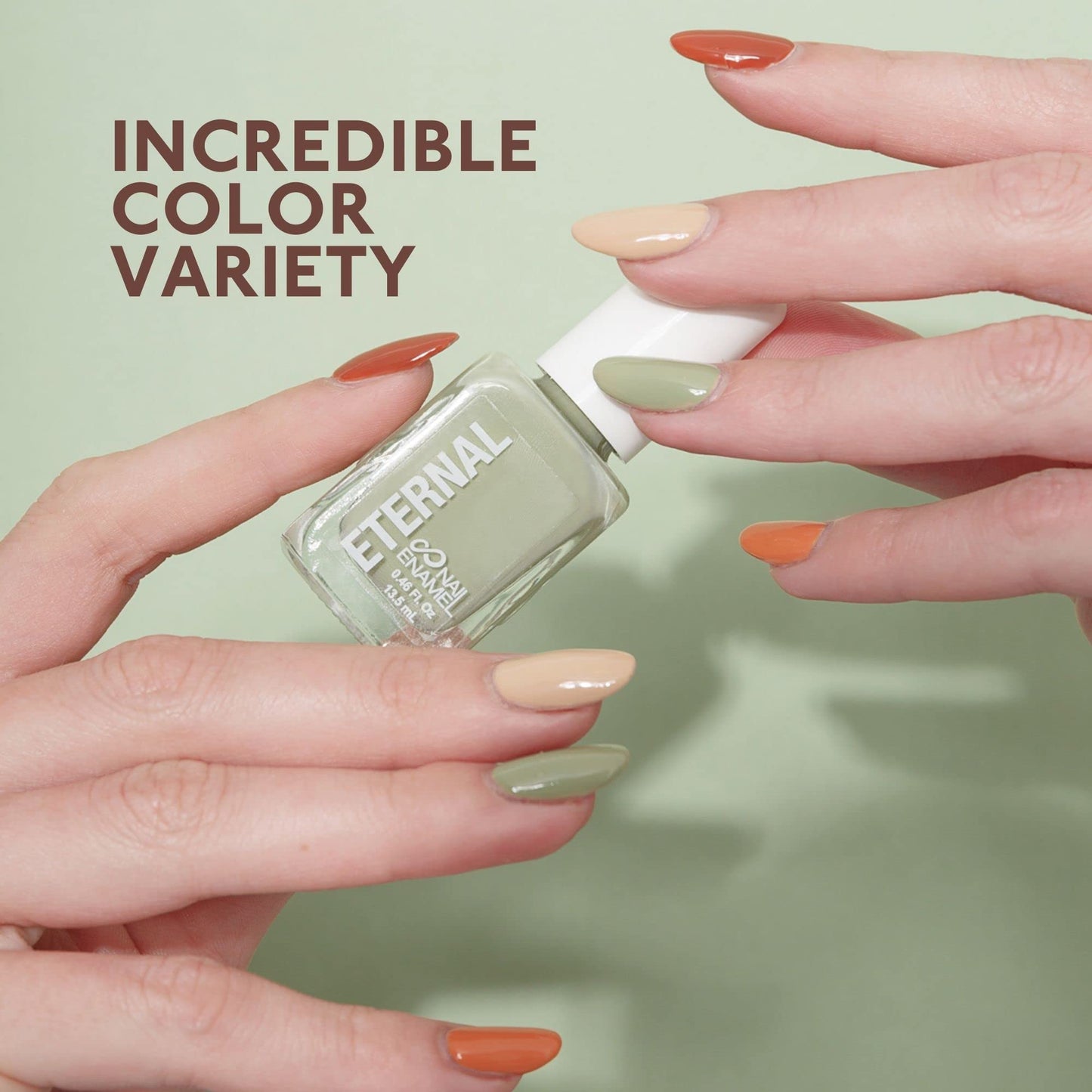 Eternal Safari Nail Polish Set – 5x 13.5mL, Quick Dry, Non-Toxic, Made in USA