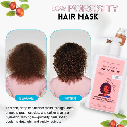 Ethnic Gals Low Porosity Hair Mask – Deep Moisture & Repair (9.5 oz)