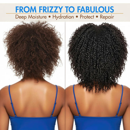 ETNIKER AFRO HAIR CARE Caribe Leave-In Conditioner for Curly Hair | Hydrating Curl Cream & Hair Mask (33 oz)