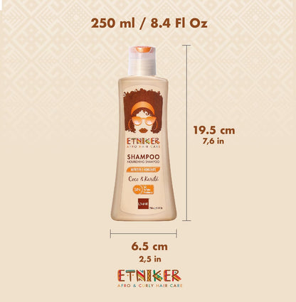 ETNIKER Nourishing Shampoo for Curly & Wavy Hair — Hydration, Softness, Frizz Control