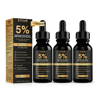 ETOVO 5% Minoxidil for Women – Hair Growth Serum for Thicker, Fuller Hair