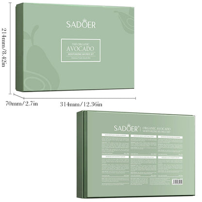 Etuanxi Avocado Skincare Set – 6-Piece Gift Kit (Cleanser, Serum, Moisturizer)