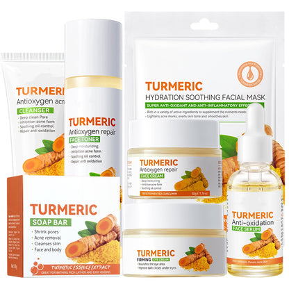 Etuanxi Turmeric Skin Care Set – 11-Piece Hydrating Skincare Kit