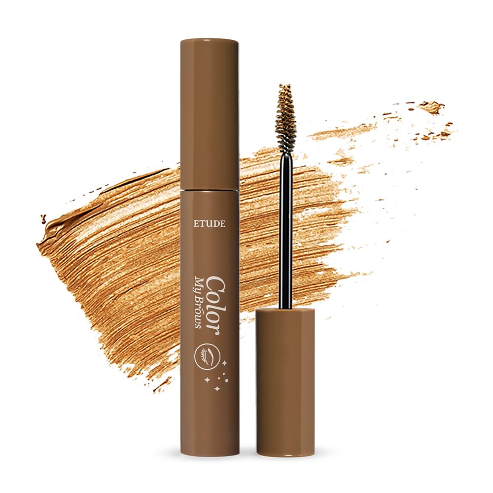 ETUDE Color My Brows Big Size Brow Mascara – 3D Natural Color, Moisturizing Hold
