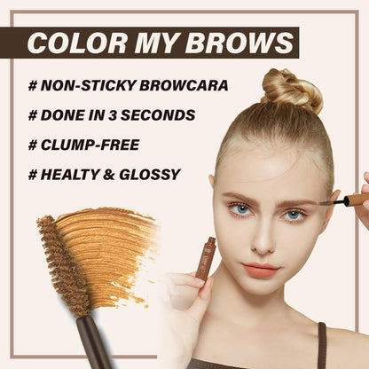 ETUDE Color My Brows Big Size Brow Mascara – 3D Natural Color, Moisturizing Hold