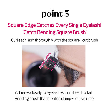 ETUDE Curl Fix Mascara Volume 1+1 Set – Waterproof, 24-Hour Curl, Dense Volume, Vegan Certified