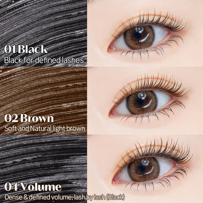 ETUDE Curl Fix Mascara Mini – 24h Waterproof Curl, Strong Lift, Vegan Certified, Black 0.14 fl oz
