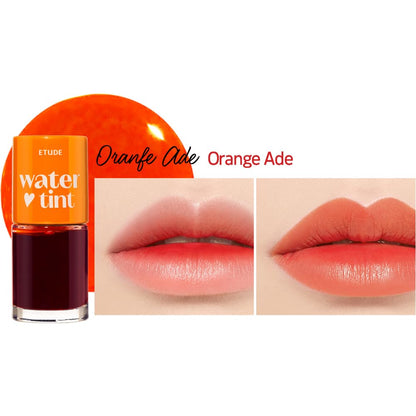 ETUDE Dear Darling Water Tint 3 Color Set – Strawberry Ade, Cherry Ade, Orange Ade | Weightless, Hydrating Lip Stain