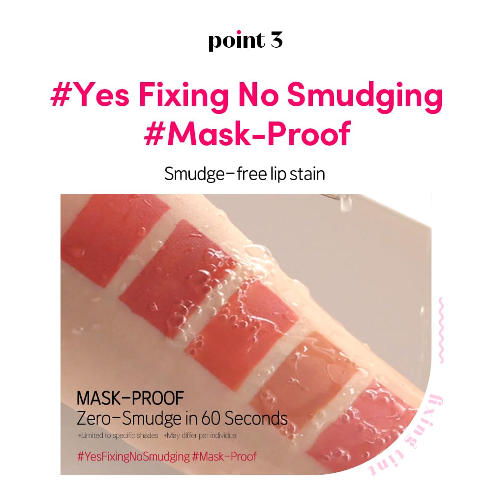 Etude Fixing Tint #17 Berry Red (4g) | Long-Lasting Pigment Liquid Lip Tint, Waterproof Matte Lip Stain | K-Beauty