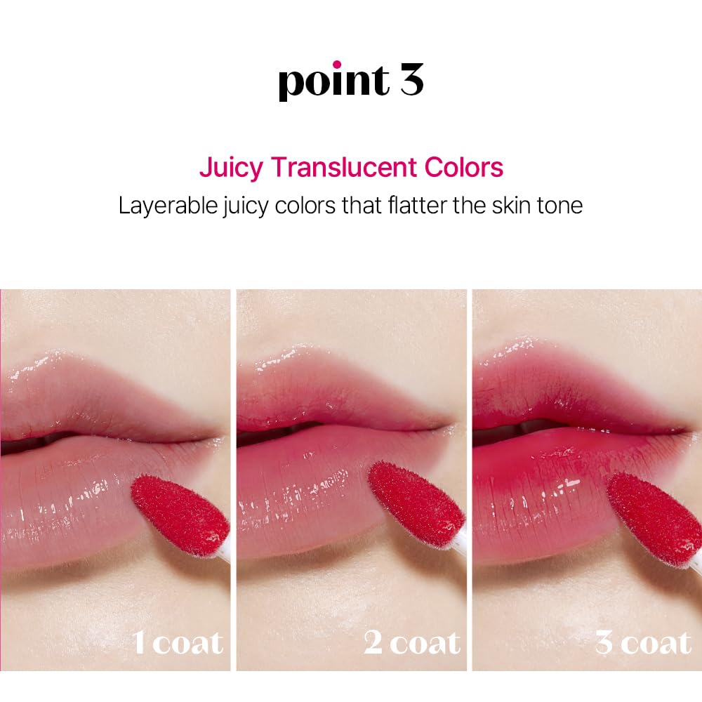 ETUDE Glow Fixing Tint #5 Mauvement – Non-Sticky Glossy Lip Stain with Comfortable Moisture | K-Beauty Lip Tint