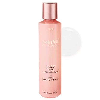ETUDE Moistfull Collagen Intense Facial Toner 200ml | Hydrating Low-Molecular Peptide Toner