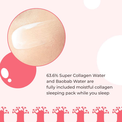 ETUDE Moistfull Collagen Sleeping Pack | Deep Hydration Night Gel with Super Collagen Water