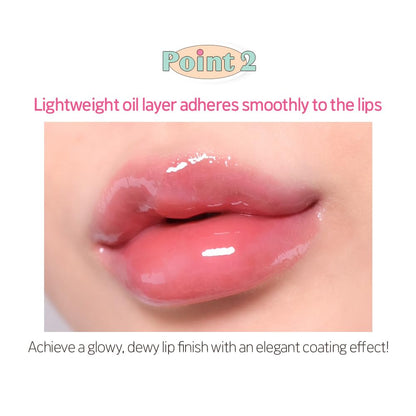 ETUDE Over Glowy Lip Gloss #6 Tarō Berry | Non-Sticky Vegan Lip Tint | Moisturized & Long-Lasting Shine | K-Beauty