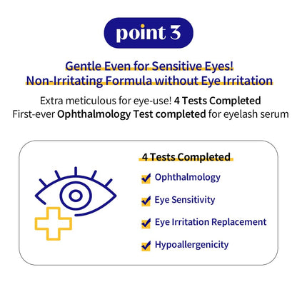 ETUDE Power Eyelash Ampoule 1+1 Set – Lash & Brow Treatment with Caffeine, Ultra Slim Tip