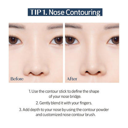 ETUDE Reborn Maker Contour Stick Warm Shading | Creamy, Easy Blend for Natural Definition | K-Beauty Gift