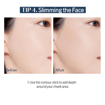 ETUDE Reborn Maker Contour Stick Warm Shading | Creamy, Easy Blend for Natural Definition | K-Beauty Gift