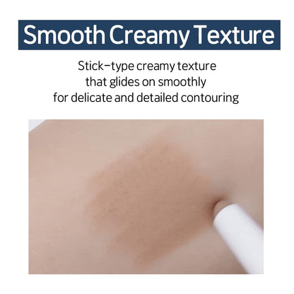 ETUDE Reborn Maker Contour Stick Warm Shading | Creamy, Easy Blend for Natural Definition | K-Beauty Gift