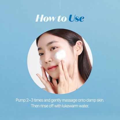 ETUDE SoonJung pH 6.5 Whip Cleanser Big Size — Mild Micro Foaming Face Wash for Sensitive Skin