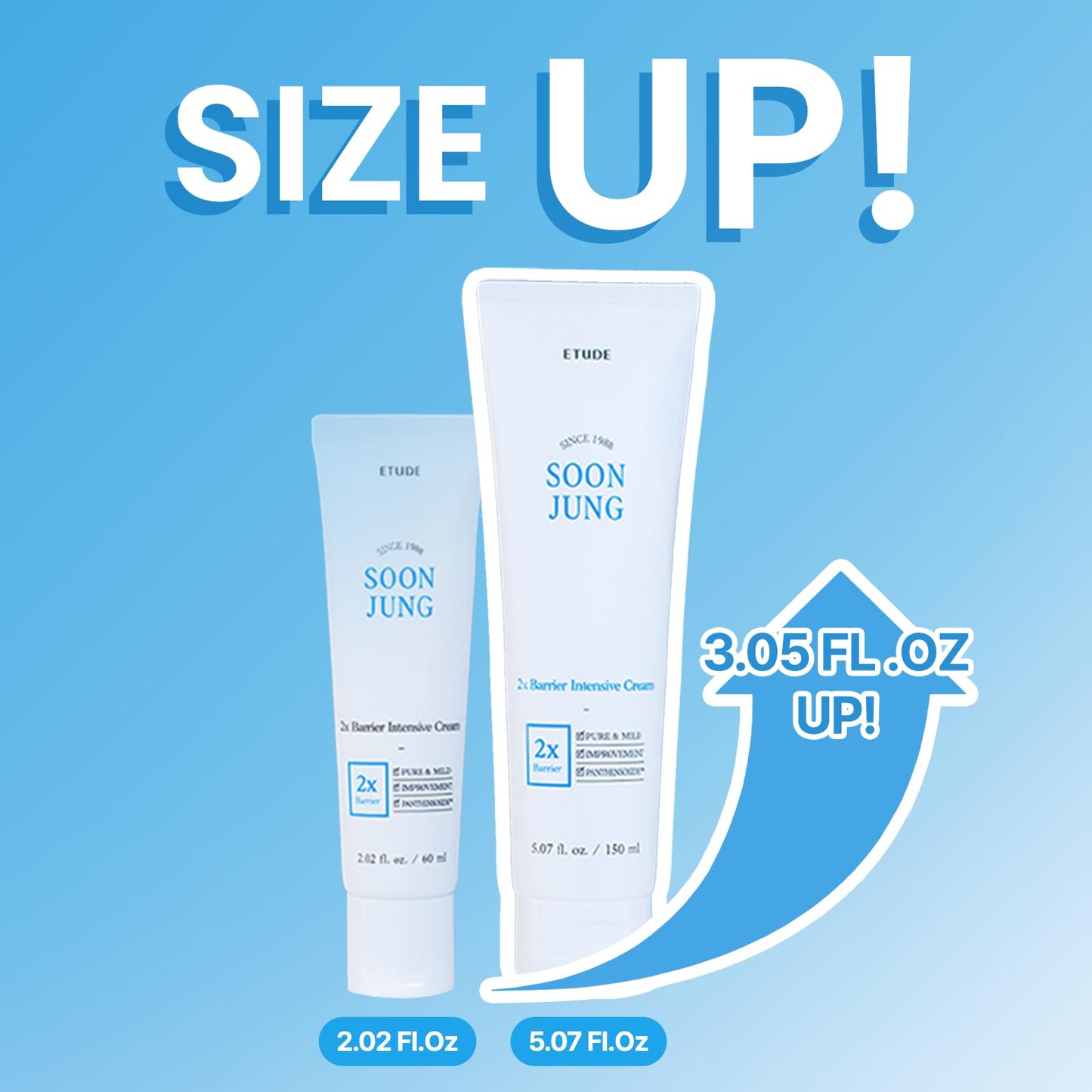 ETUDE SoonJung2x Intensive Cream for Barrier Repair | Rich Moisture, Madecassoside & Panthenol, pH-Balanced, Hypoallergenic 5.07 oz
