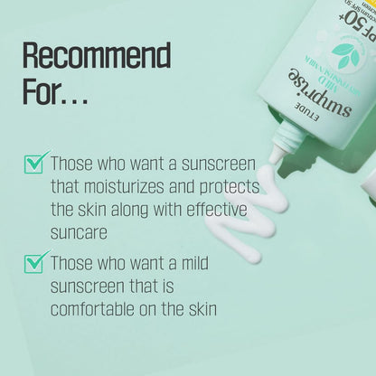 ETUDE Sunprise Mild Airy Finish Sun Milk Duo Set SPF50+ PA++++ | Mineral Sunscreen
