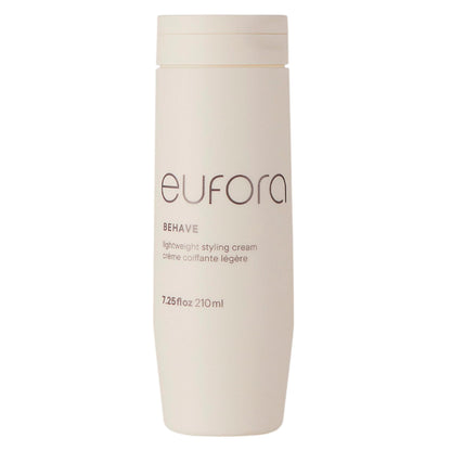 Eufora Behaive Lightweight Styling Cream – 7.25 fl oz | Frizz Control, Shine & Gentle Hold