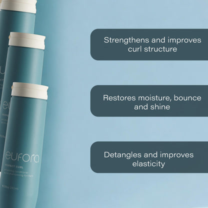 Eufora Perfect Curl Enhancing Conditioner 9.5 Fl Oz – Moisture, Detangling & Frizz Control for Curly Hair