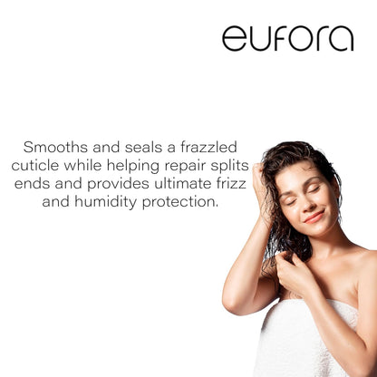 Eufora Smoothing Frizz Control Conditioner – 9.5 oz | Frizz & Humidity Defense for Curly Hair