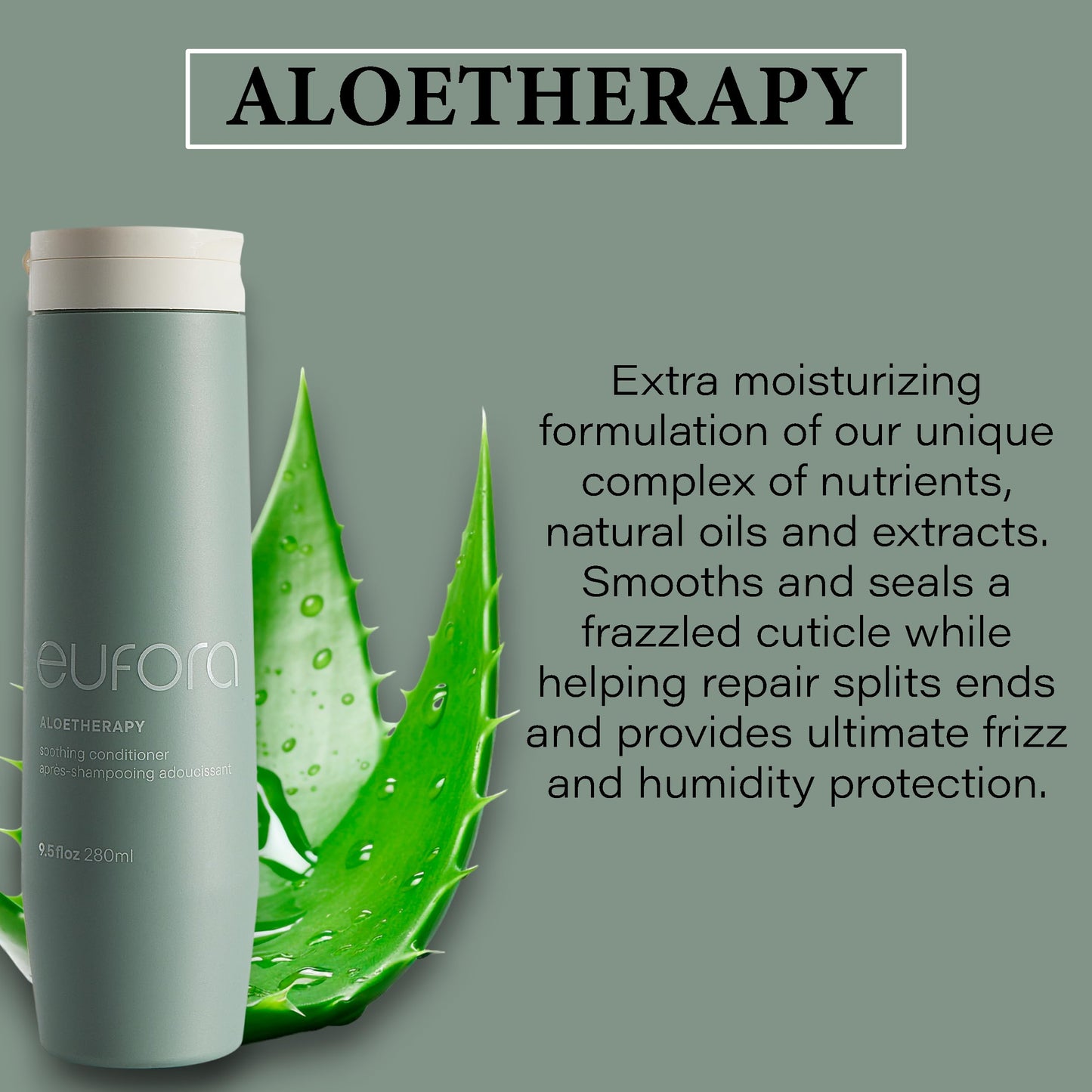 Eufora Soothing Conditioner 9.5 Fl Oz | Gentle Moisturizing Hair Care