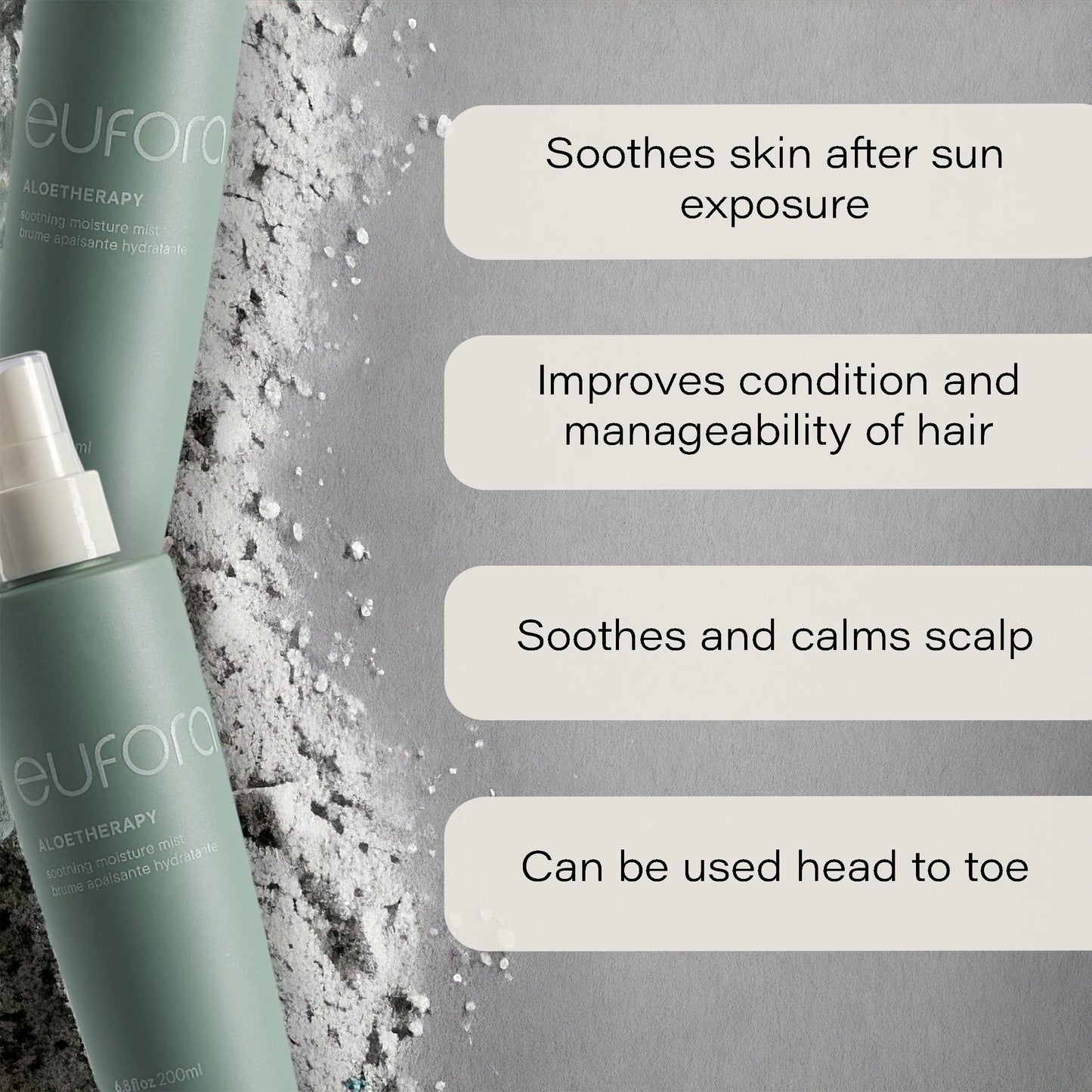 Eufora Soothing Moisture Mist 6.8 Fl Oz | Hydrating Aloe Spray for Hair & Skin